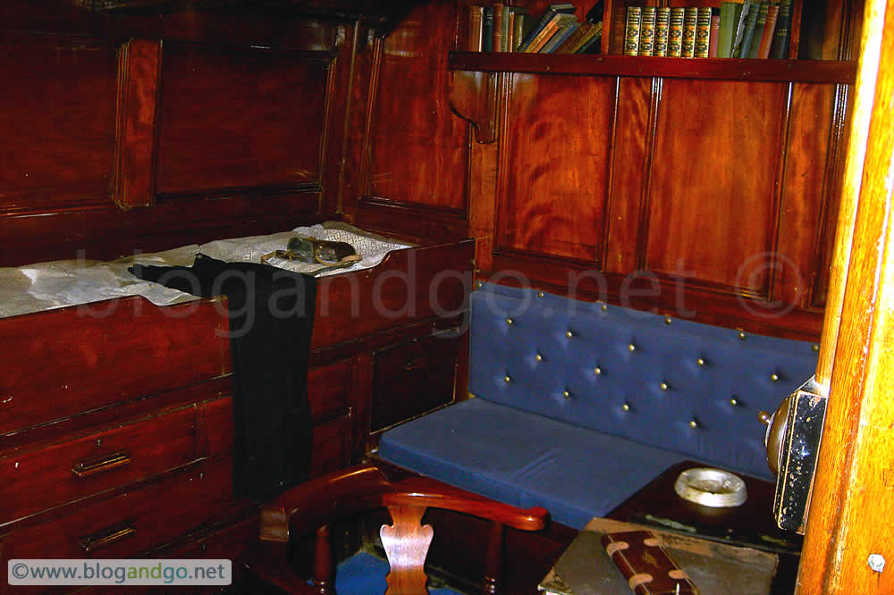 Captain Scott's cabin on the RSS Discovery